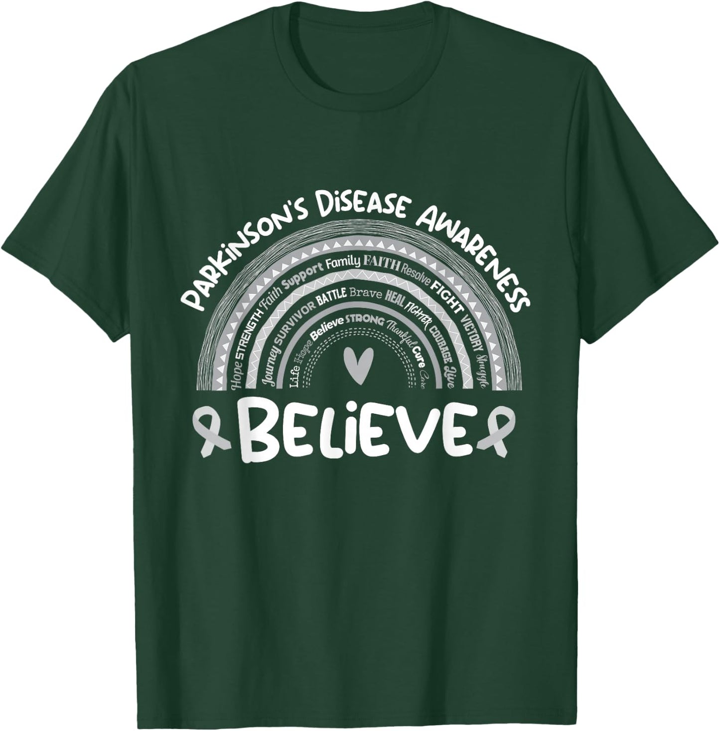 Believe | Parkinson's Awareness Month | Parkinsons Disease T-Shirt - T-Shirt | Forest