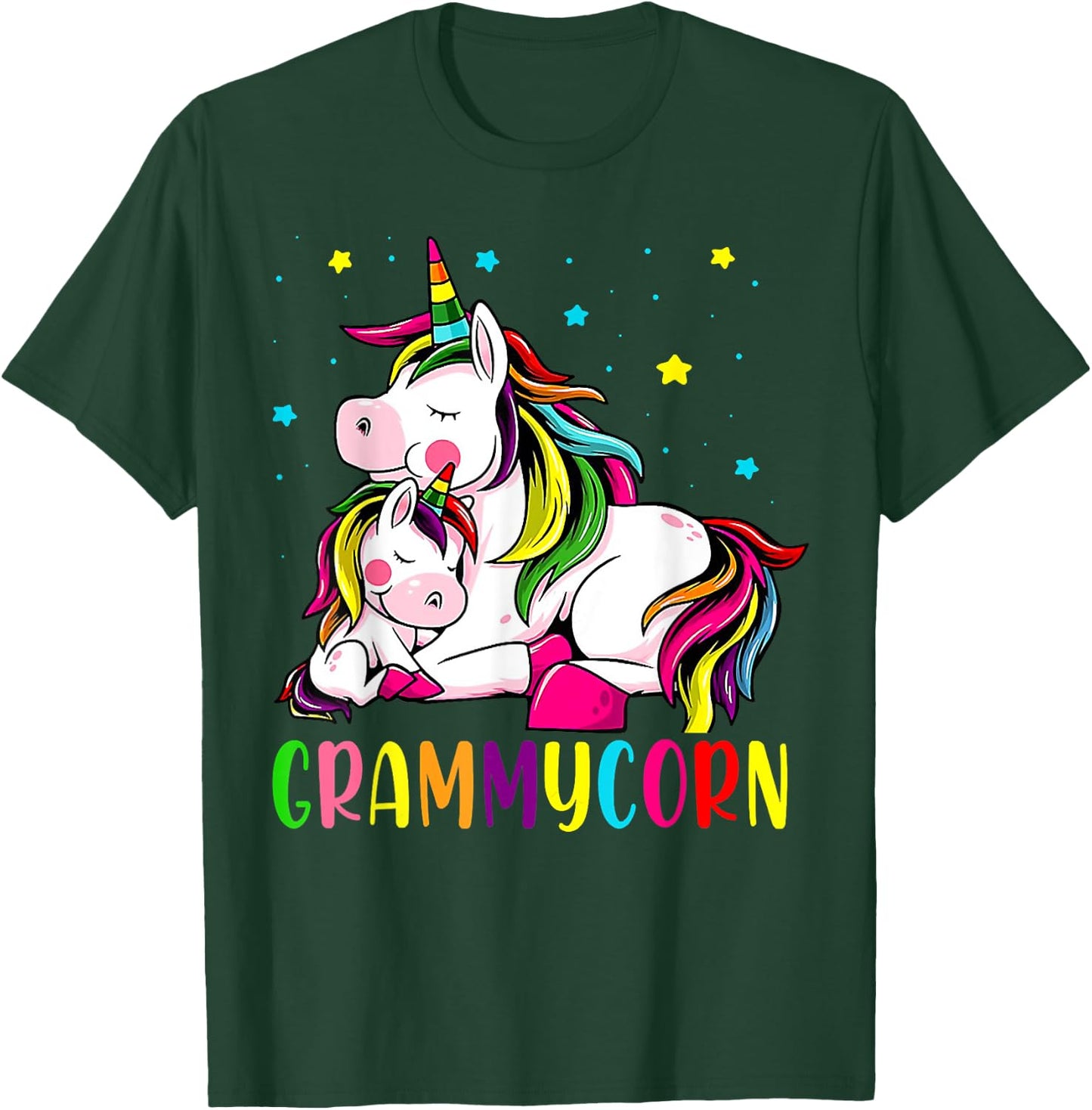 Funny Grammycorn Unicorn Costume Grammy Mom Mother's Day T-Shirt - T-Shirt | Forest