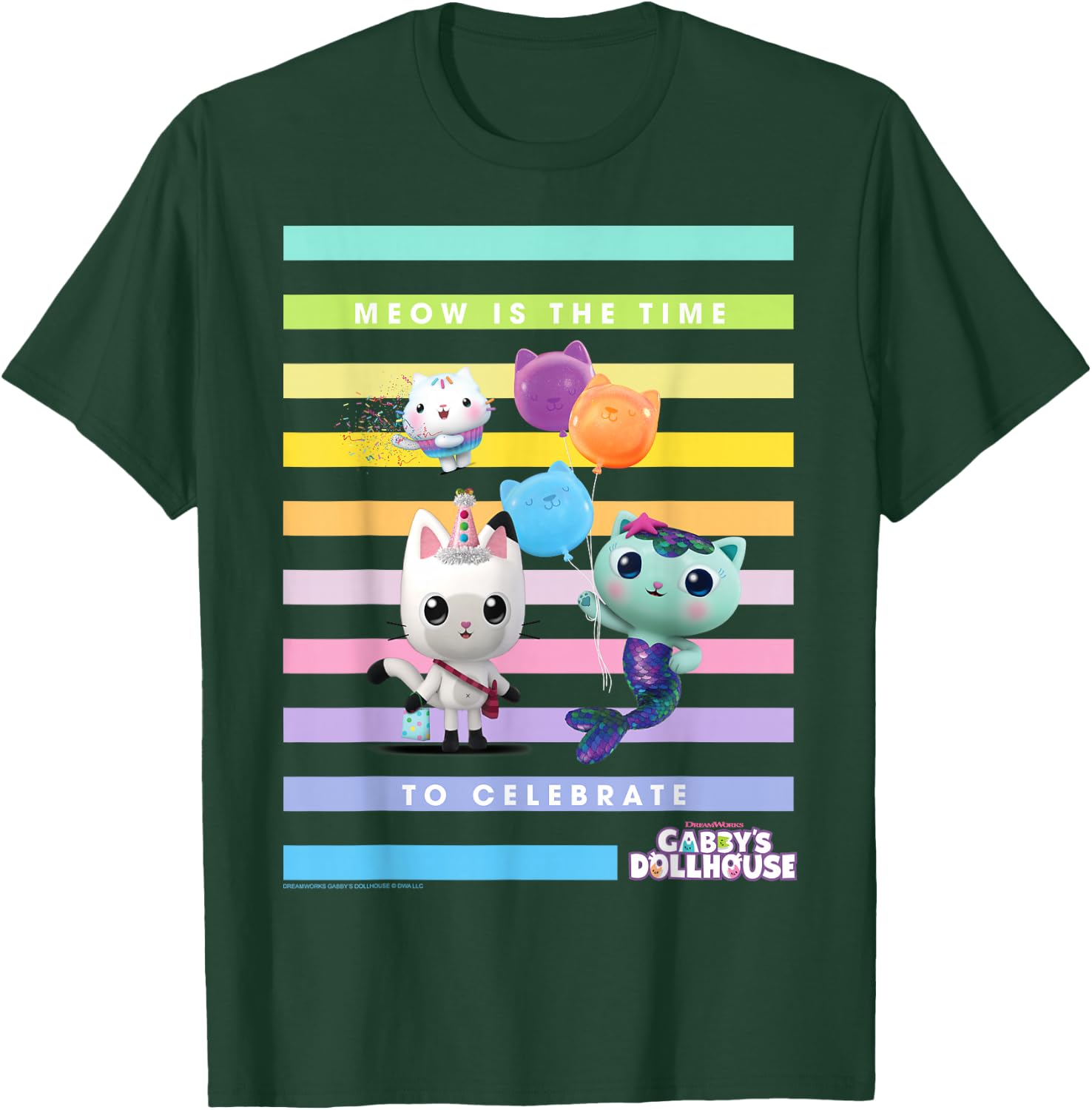 DreamWorks Gabby's Dollhouse Time to Celebrate T-Shirt - T-Shirt | Forest