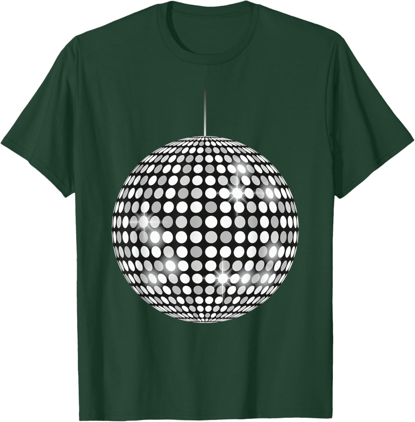 70's 80's Vibe Party Disco Ball Music Lovers T-Shirt - T-Shirt | Forest