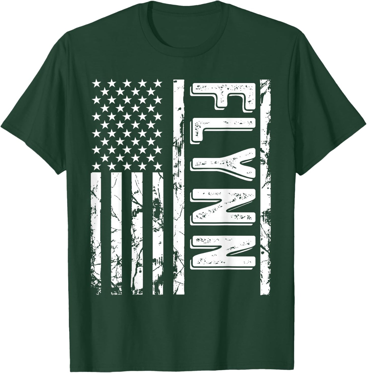 Flynn Last Name Funny Surname Team Flynn Family Reunion T-Shirt - T-Shirt | Forest