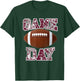 Game Day Football Maroon Gray White T-Shirt - T-Shirt | Forest