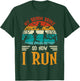 My Broom Broke So Now I Run Funny Halloween Running T-Shirt - T-Shirt | Forest
