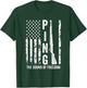 M1 Garand Rifle Ping The Sound of Freedom USA Flag Funny WW2 T-Shirt - T-Shirt | Forest