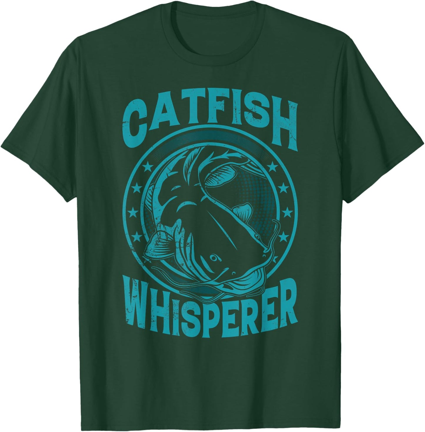 Catfish Whisperer Funny Catfish Fishing T-Shirt - T-Shirt | Forest