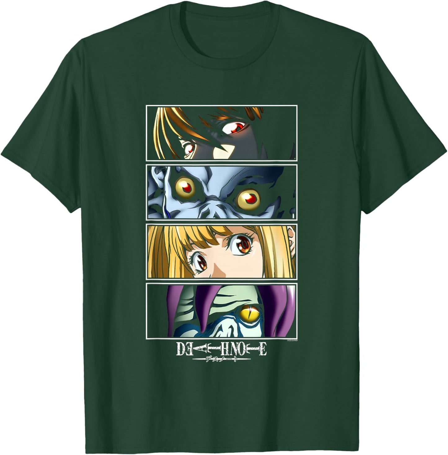 Death Note Close Up Character Eyes Anime T-Shirt - T-Shirt | Forest