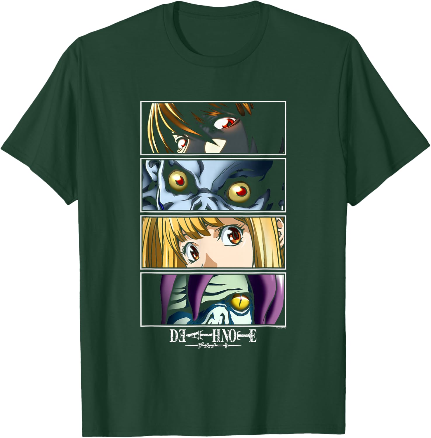 Death Note Close Up Character Eyes Anime T-Shirt - T-Shirt | Forest