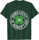 Born Lucky On St Patricks Day Irish Clovers Birthday Bday T-Shirt - T-Shirt | Forest