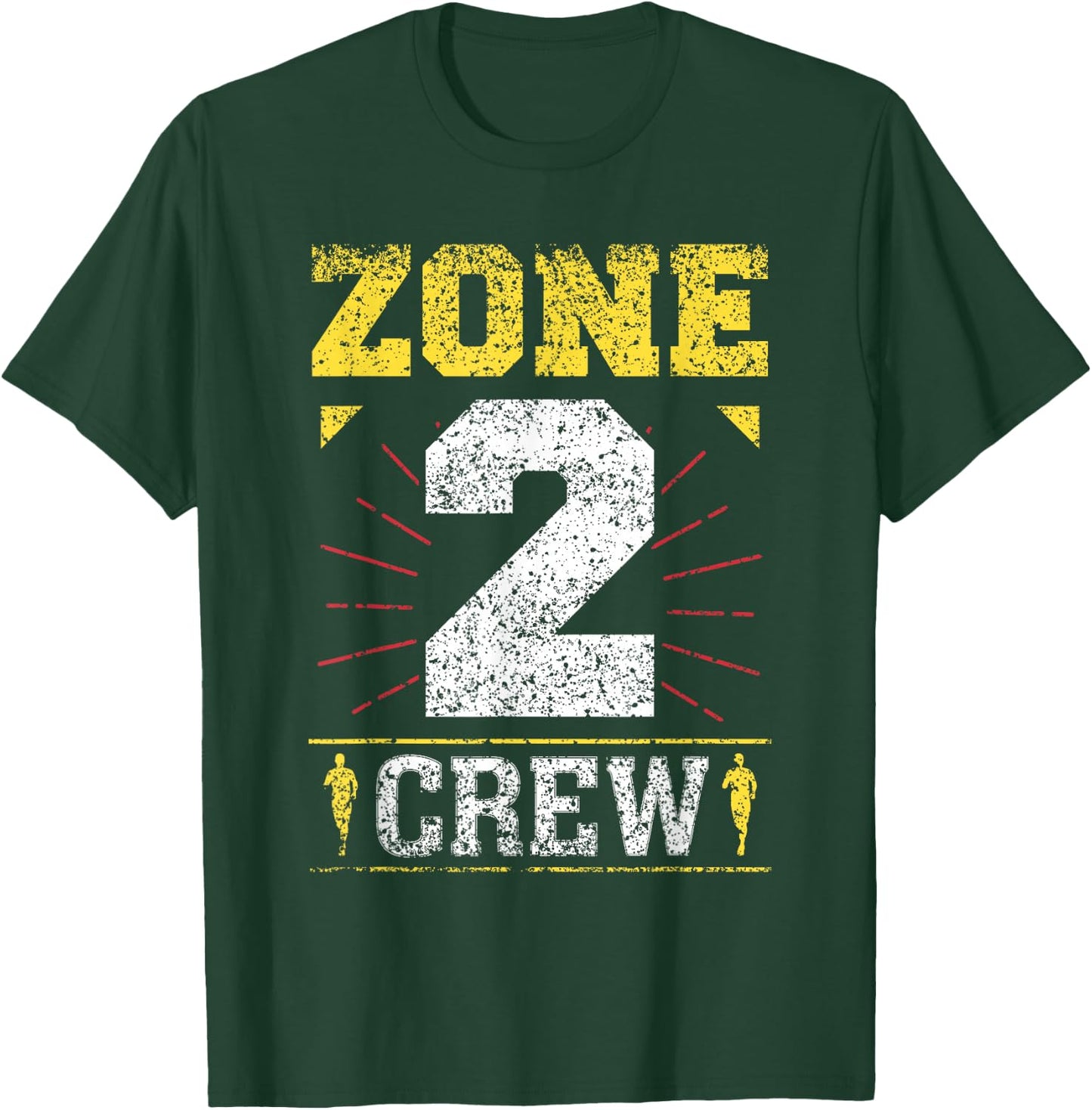 Zone 2 Crew Sport Fitness Training Cardio Zone 2 T-Shirt - T-Shirt | Forest