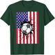 4th Of July Soccer US Flag Football Patriotic Boys Kids Men T-Shirt - T-Shirt | Forest