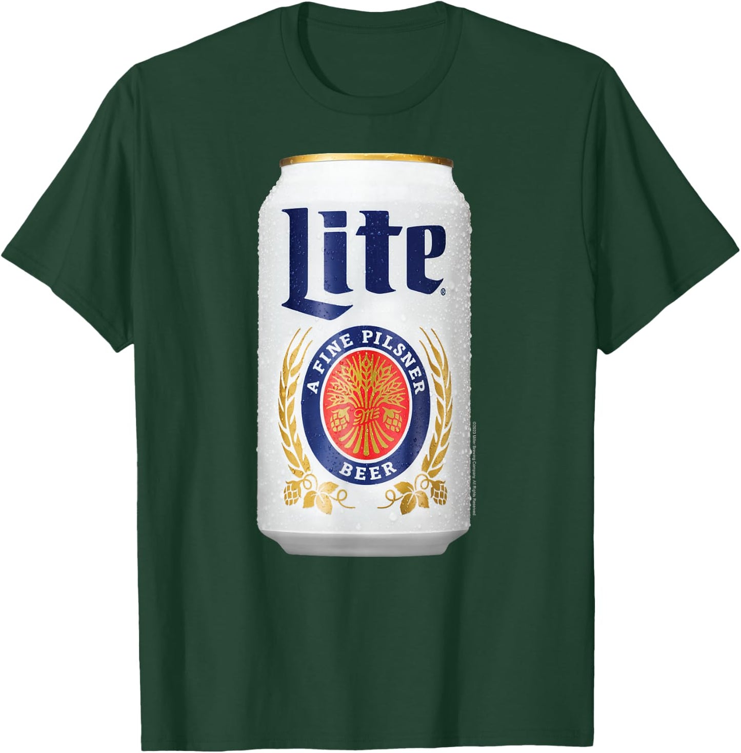 Miller Lite - Can T-Shirt - T-Shirt | Forest