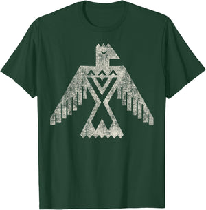 Native American Bird Vintage Thunderbird Design Eagle T-Shirt - T-Shirt | Forest
