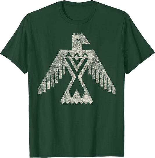 Native American Bird Vintage Thunderbird Design Eagle T-Shirt - T-Shirt | Forest