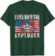 4th Of July I Like How She Explodes Firework USA Flag T-Shirt - T-Shirt | Forest