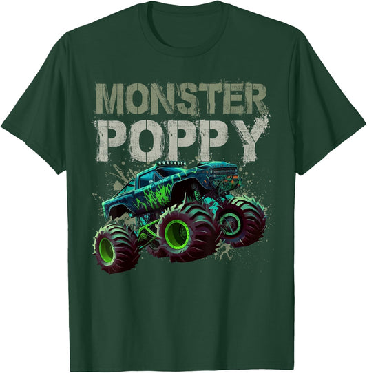 Monster Truck Poppy Family Matching Monster Truck Lovers T-Shirt - T-Shirt | Forest