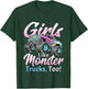 Monster Truck Unicorn Birthday Party Monster Truck Girl T-Shirt - T-Shirt | Forest