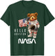 NASA Astronaut Teddy-Bear Worm Logo T-Shirt - T-Shirt | Forest