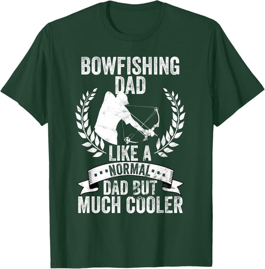 Bowfishing dad bowhunting fathersday patriotic design Men T-Shirt - T-Shirt | Forest