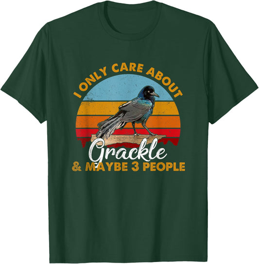Retro Style Sunset Grackle T-Shirt - T-Shirt | Forest