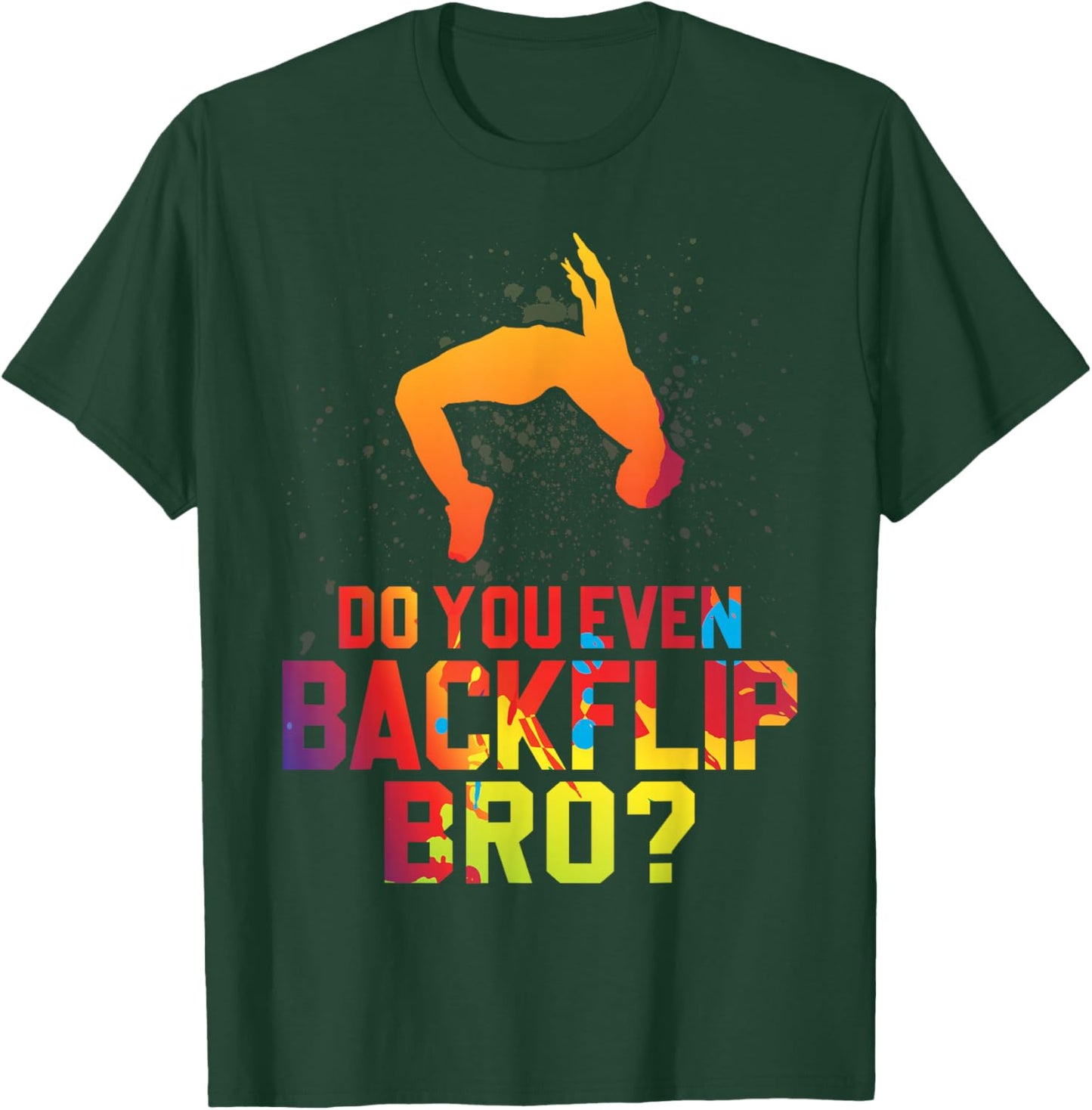 Free running Jumping Backflip Silhouette Parkour Lover Boys T-Shirt - T-Shirt | Forest