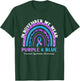 In November We Wear Purple And Blue Rainbow Emanuel Syndrome T-Shirt - T-Shirt | Forest