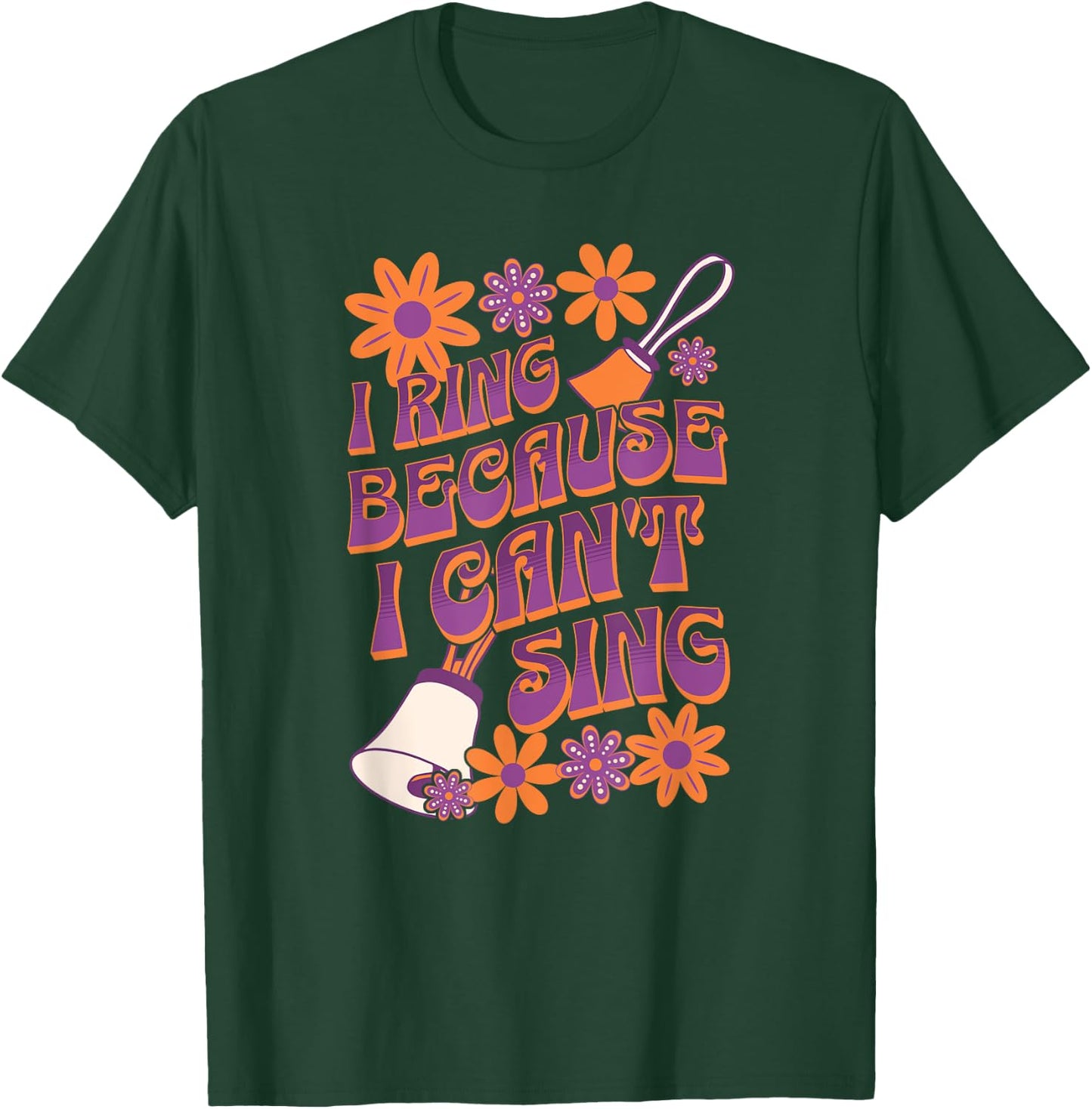 Funny Handbell Player Design for Bell Ringers, and Musicians T-Shirt - T-Shirt | Forest