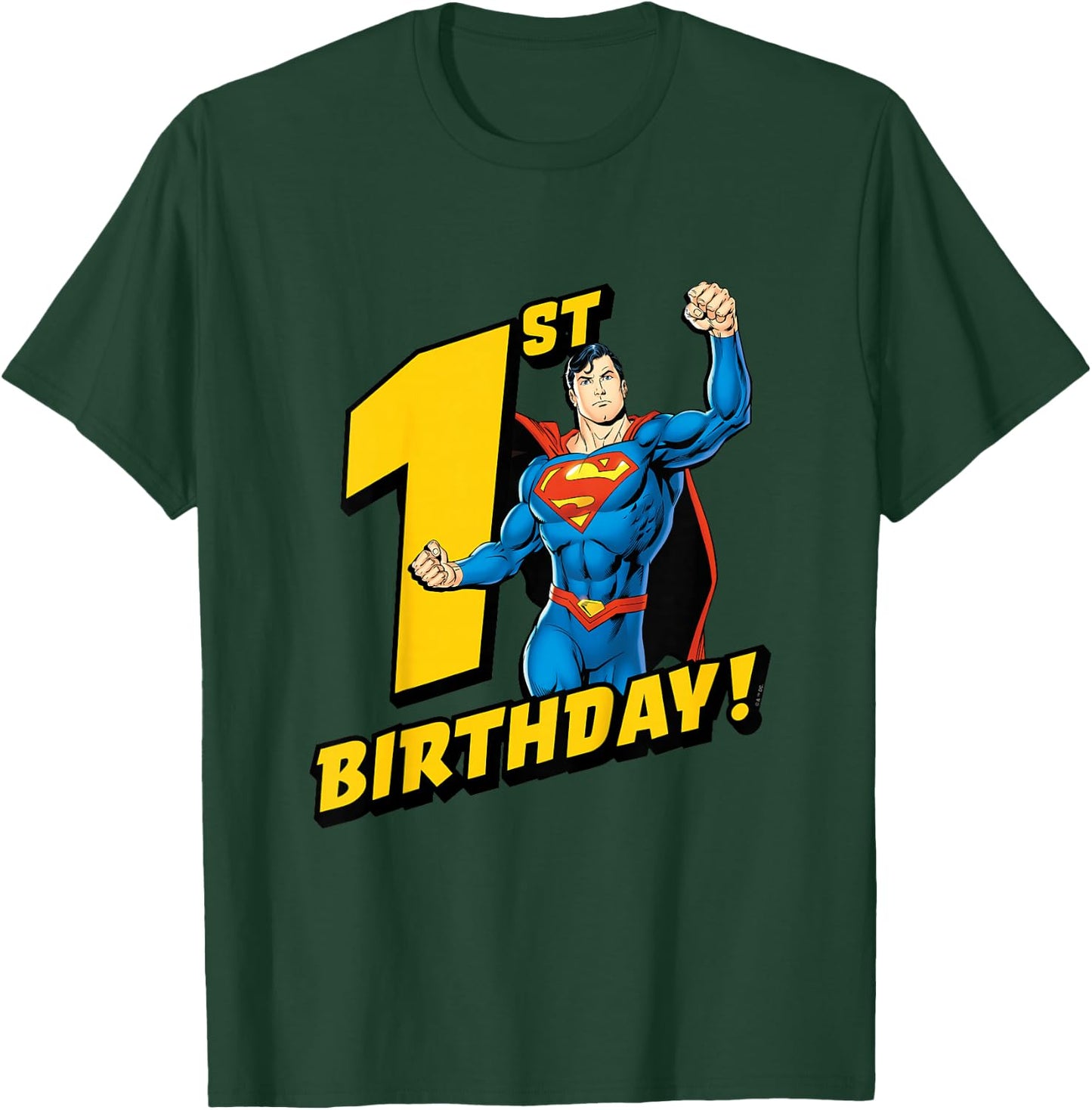 Kids Superman 1st Birthday T-Shirt - T-Shirt | Forest