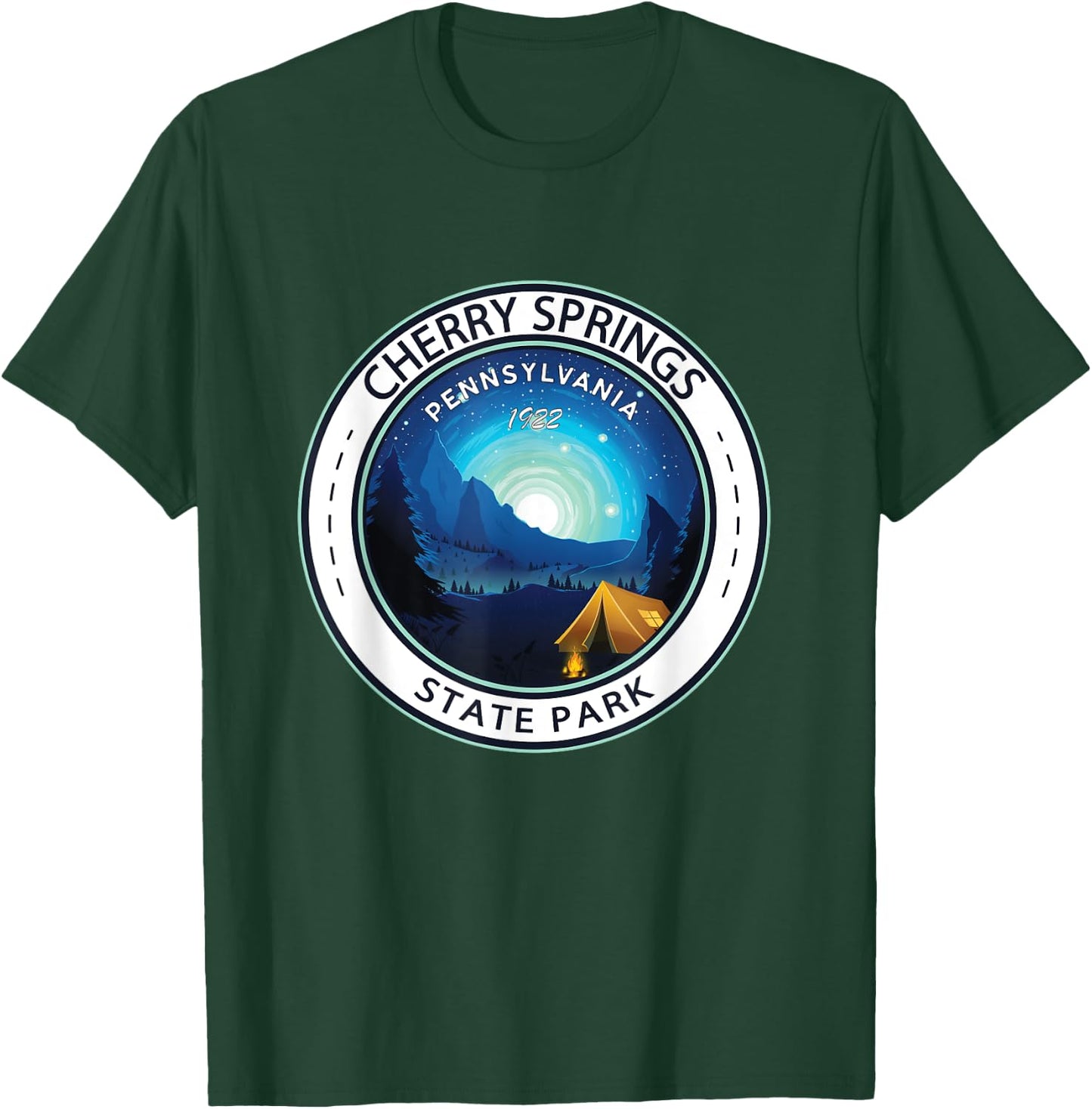 Cherry Springs State Park Pennsylvania Badge Vintage T-Shirt - T-Shirt | Forest