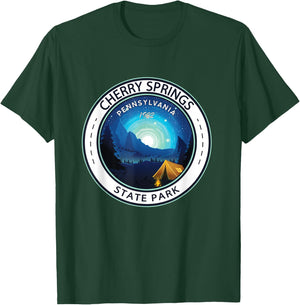 Cherry Springs State Park Pennsylvania Badge Vintage T-Shirt - T-Shirt | Forest