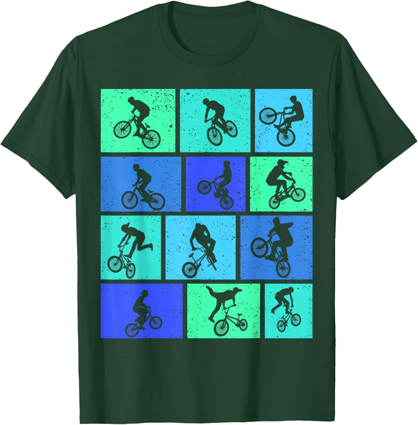 BMX Bike Bicycle Stunt Kids Boys T-Shirt - T-Shirt | Forest