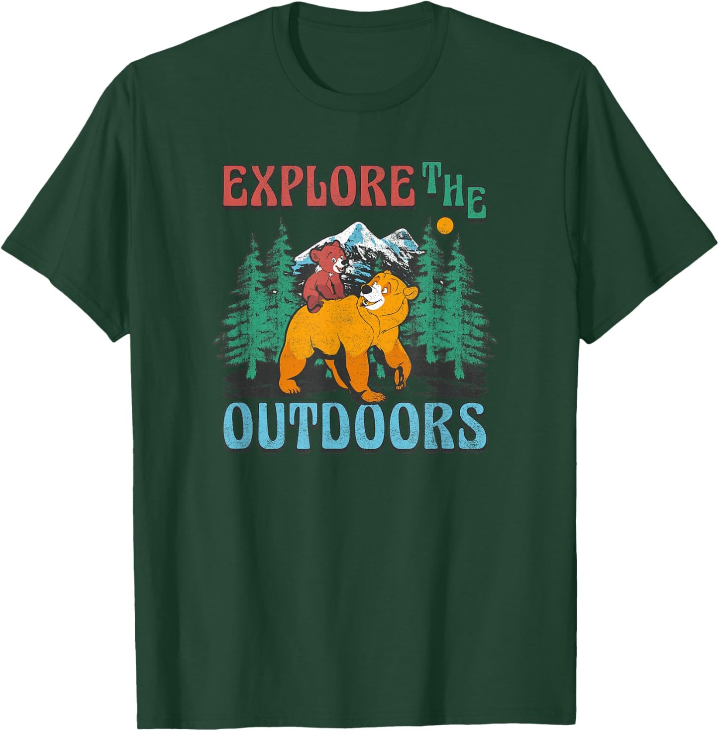 Disney Brother Bear Koda & Kenai Explore The Outdoors T-Shirt - T-Shirt | Forest