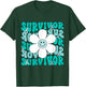 Ovarian Cancer Teal Ribbon Ovarian Cancer Survivor T-Shirt - T-Shirt | Forest