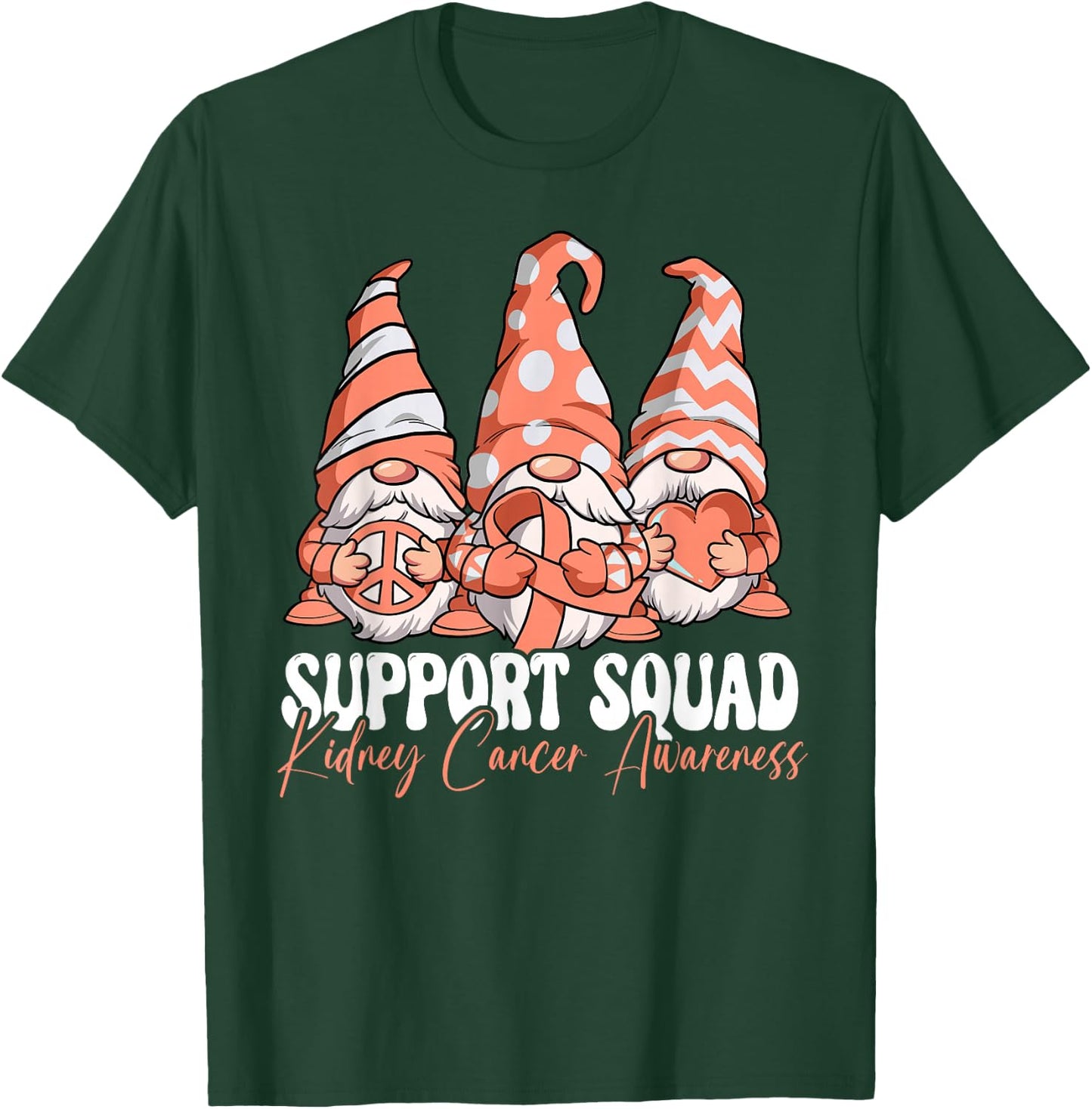 Support Squad Kidney Cancer Awareness T-Shirt - T-Shirt | Forest