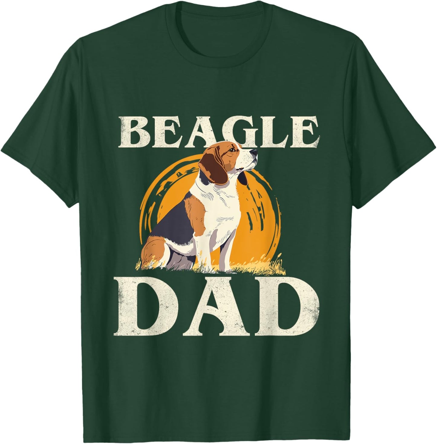 Beagle Dad - Dog Owner Animal Breeder Puppy Lover Women Girls Kids T-Shirt - T-Shirt | Forest