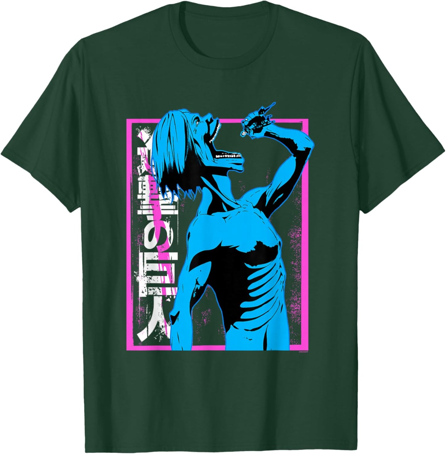 Attack on Titan Colorful Titan Eating Anime T-Shirt - T-Shirt | Forest