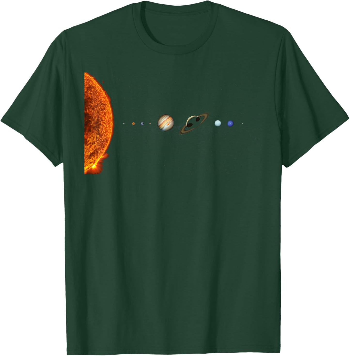 Solar System Nerd Galaxy Science and Planets Astronomy T-Shirt - T-Shirt | Forest