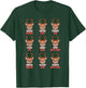 Funny Christmas Deer Bow Hunting Santa Men Women Hunter T-Shirt - T-Shirt | Forest