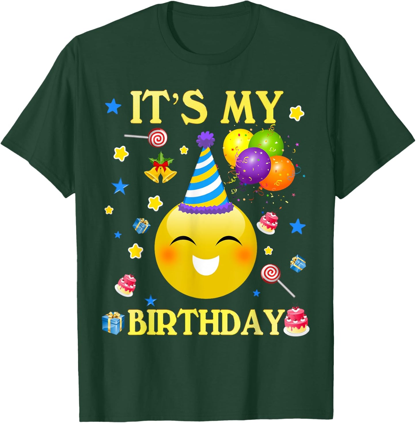 Funny It's My Birthday Cute Shirt Women Men Boy Girl T-Shirt - T-Shirt | Forest