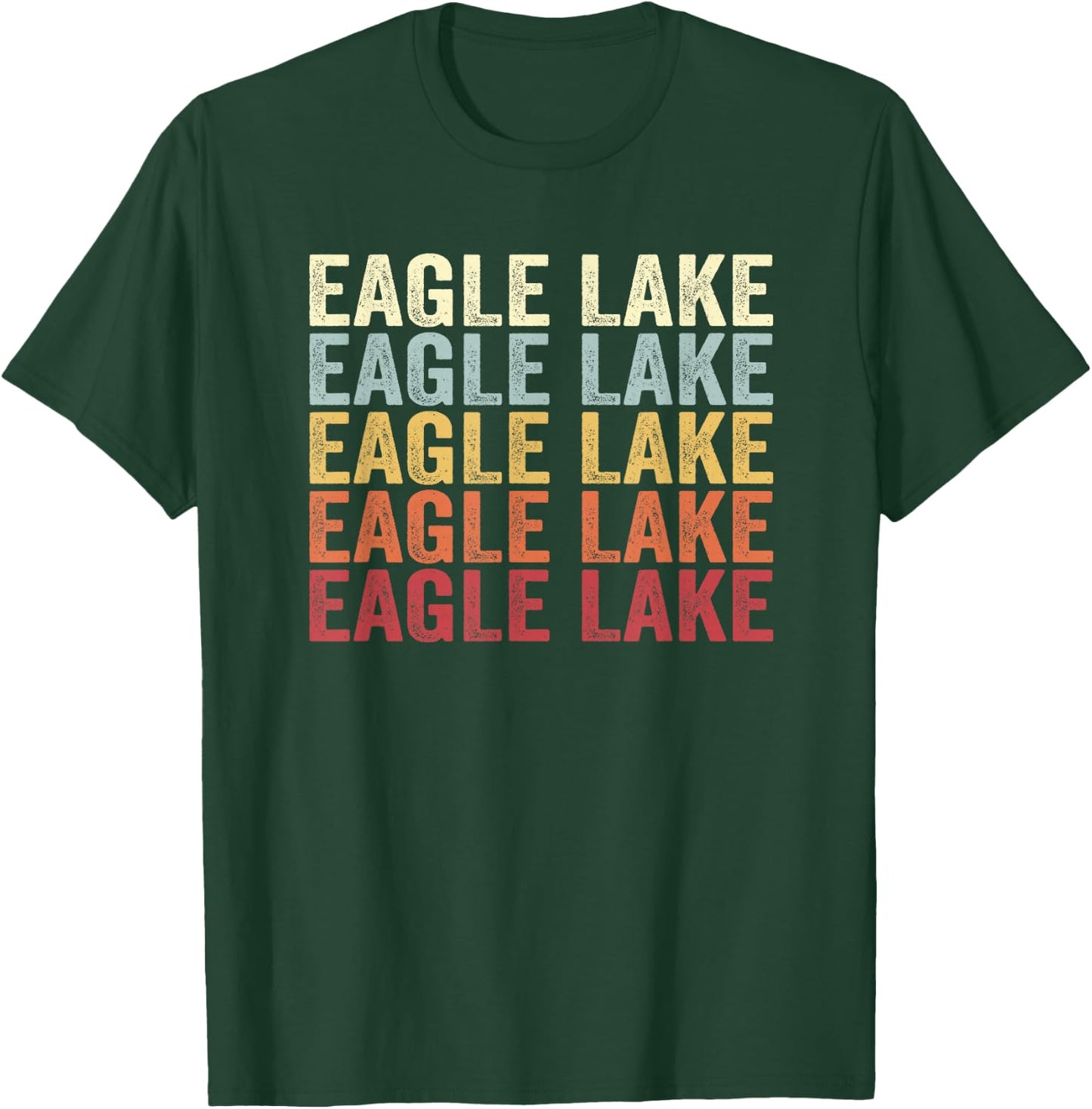 Eagle Lake Florida Eagle Lake FL Retro Vintage Text T-Shirt - T-Shirt | Forest