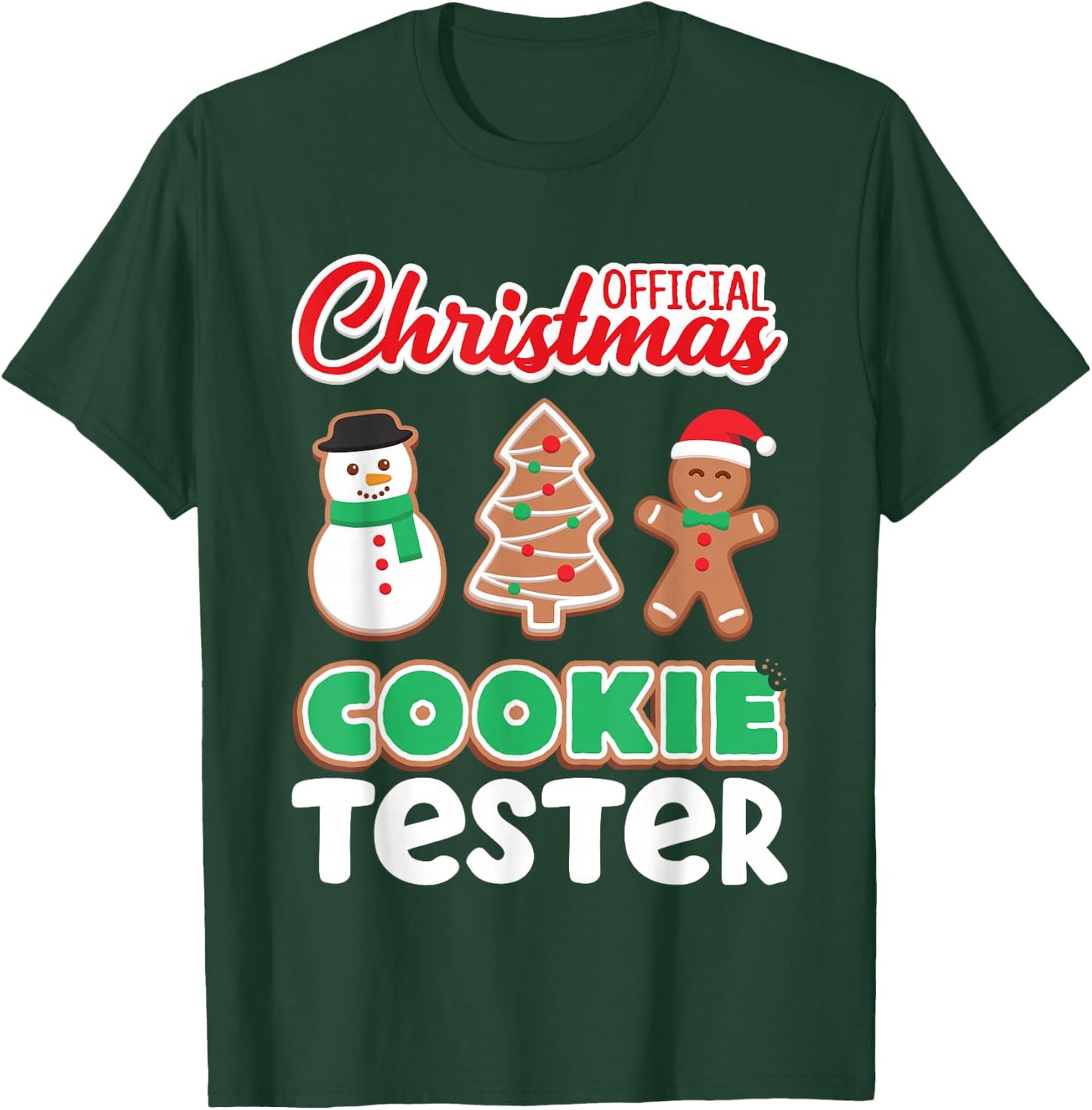 Official Christmas Cookie Tester Taster Baking Crew Toddler T-Shirt - T-Shirt | Forest