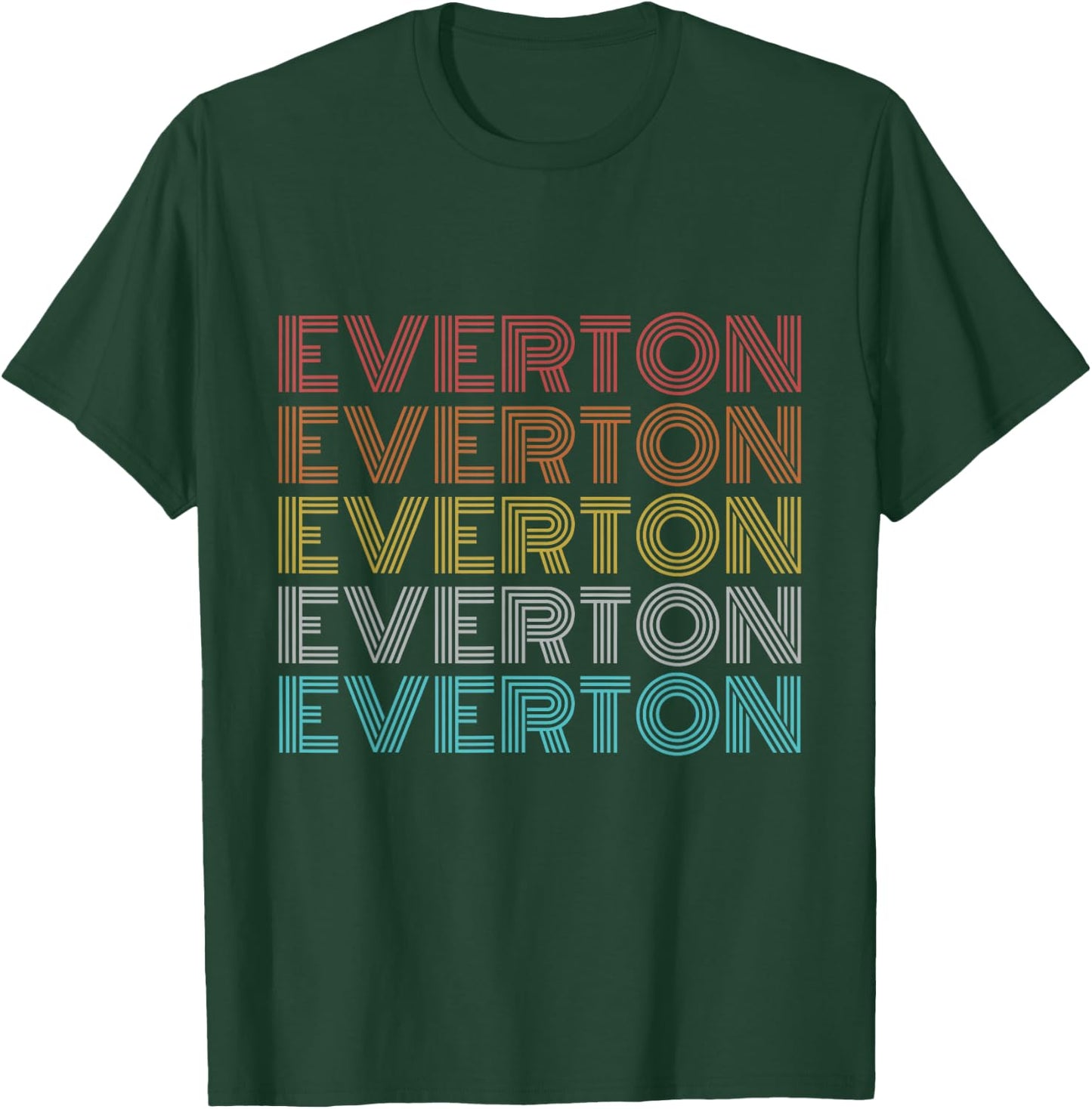 Retro Vintage Everton T-Shirt - T-Shirt | Forest