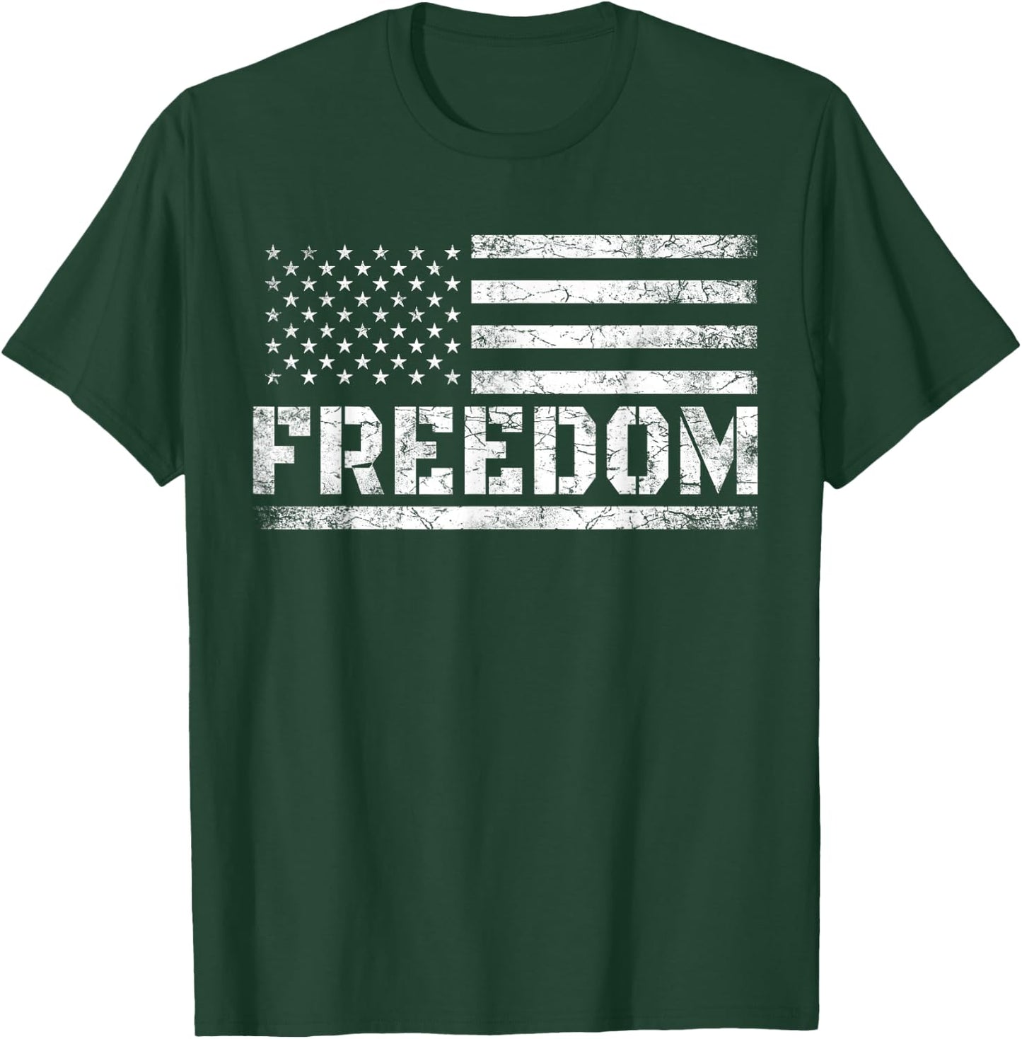 Freedom Top USA American Flag Top Freedom T-Shirt - T-Shirt | Forest