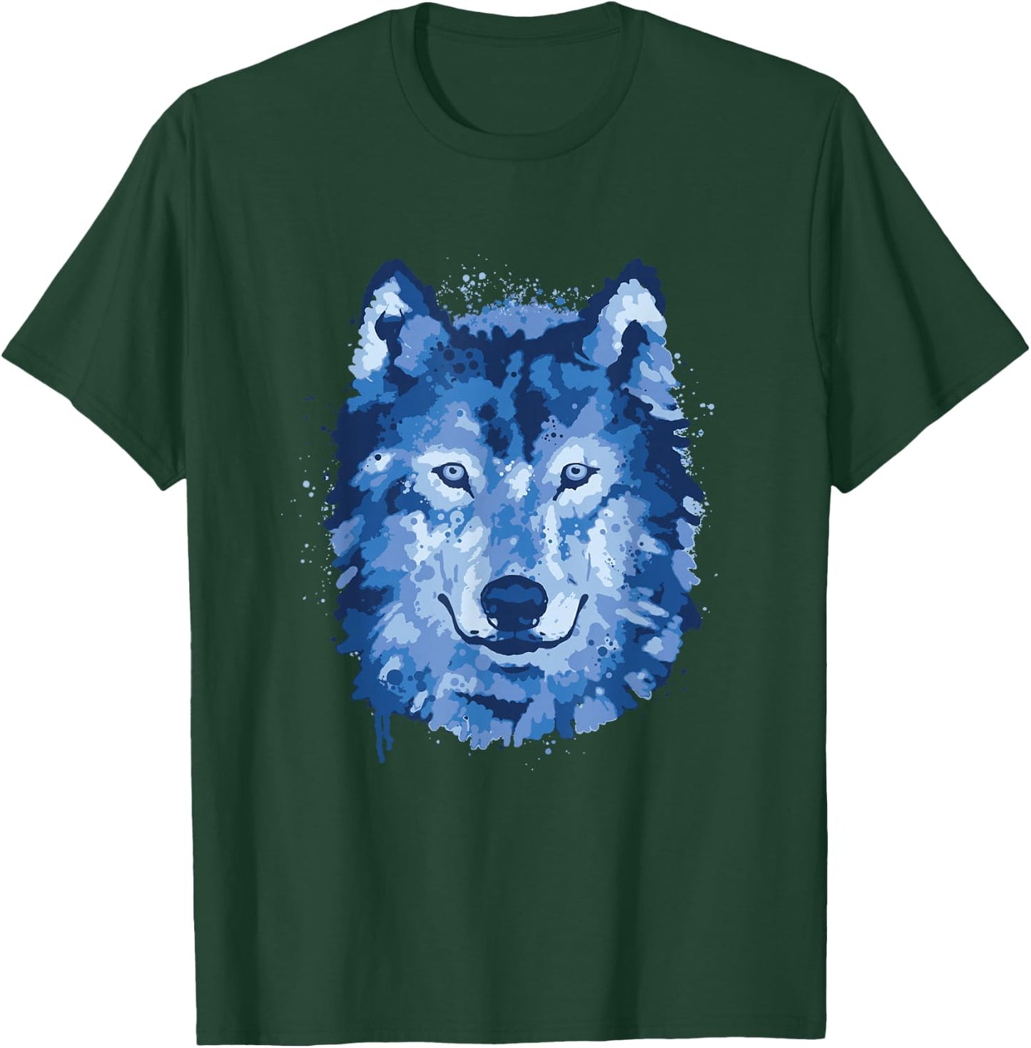 Wolf Watercolour Wolf Lover T-Shirt - T-Shirt | Forest