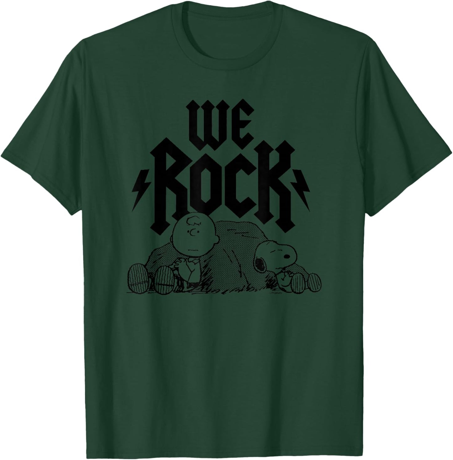 Peanuts - We Rock Charlie Brown and Snoopy T-Shirt - T-Shirt | Forest