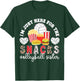Here For The Snacks Volleyball Sister Of A Volleyball Player T-Shirt - T-Shirt | Forest