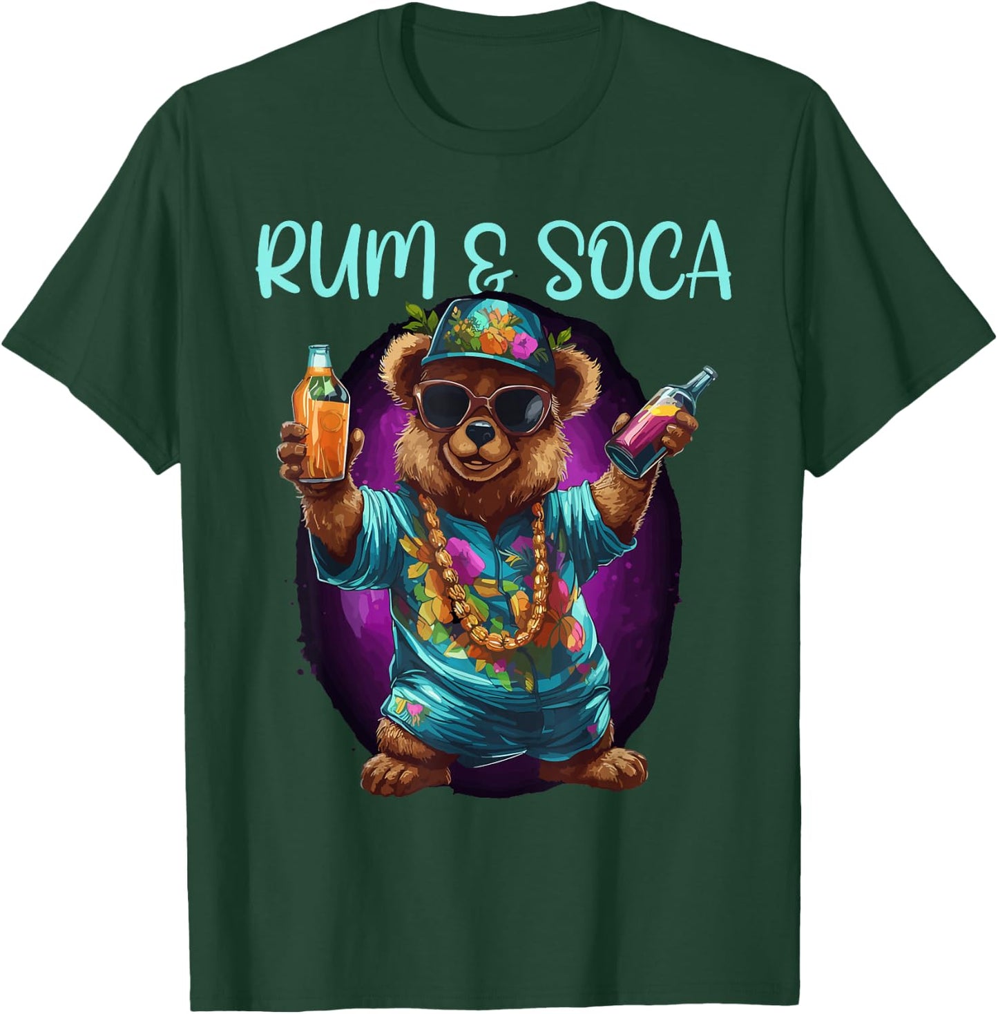 Rum And Soca, Soca Fans, Caribbean Carnival Party, Men T-Shirt - T-Shirt | Forest