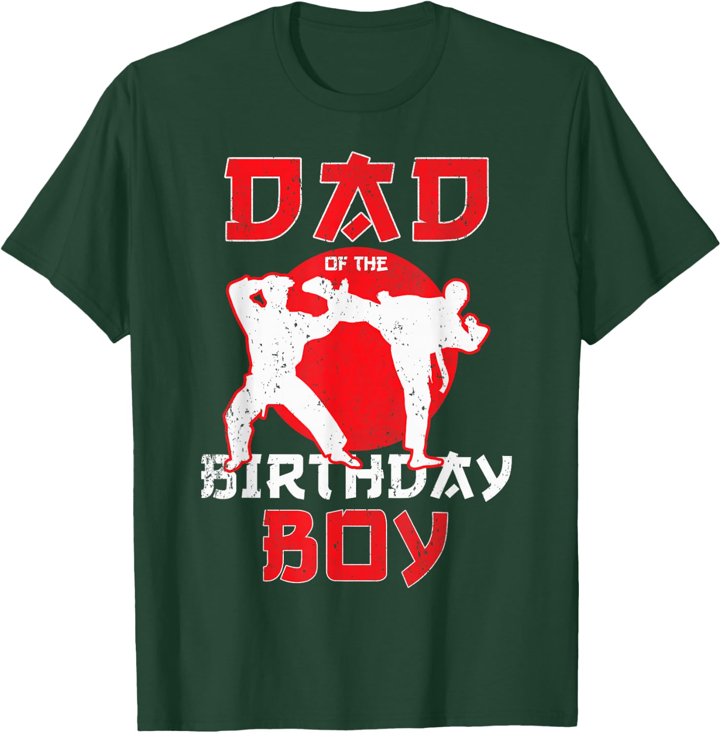 Dad Of The Birthday Karate Taekwondo Boy Martial Arts T-Shirt - T-Shirt | Forest