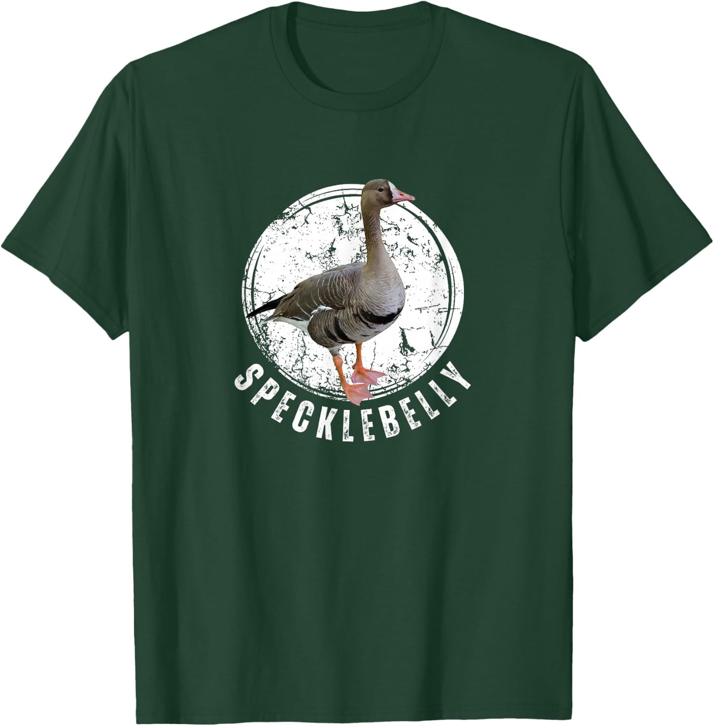 Specklebelly Goose Shirt Goose Hunting Speck White Front T-Shirt - T-Shirt | Forest