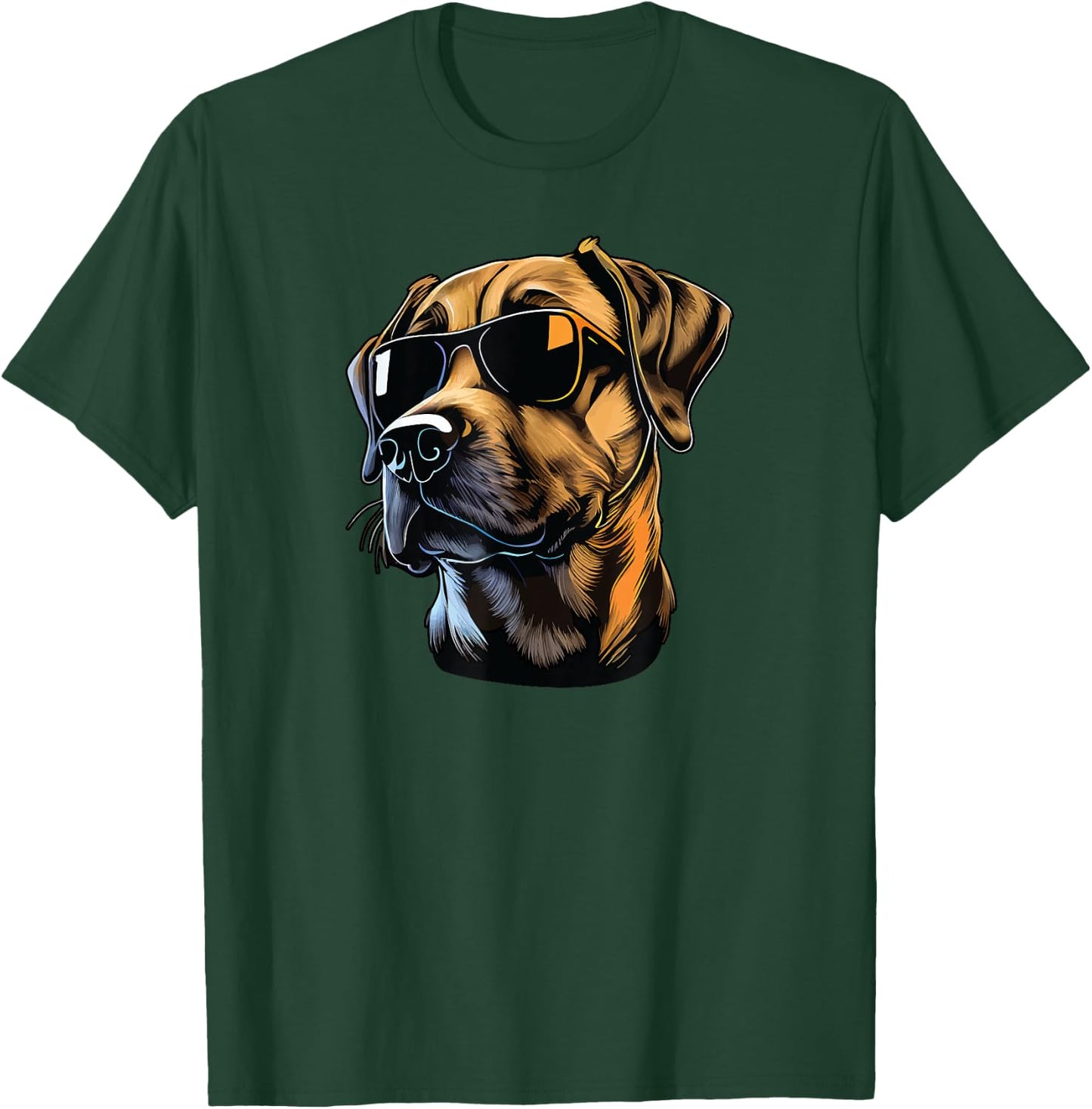 Dad Mom Cool Dog Sunglasses - Black Mouth Cur Men Women T-Shirt - T-Shirt | Forest
