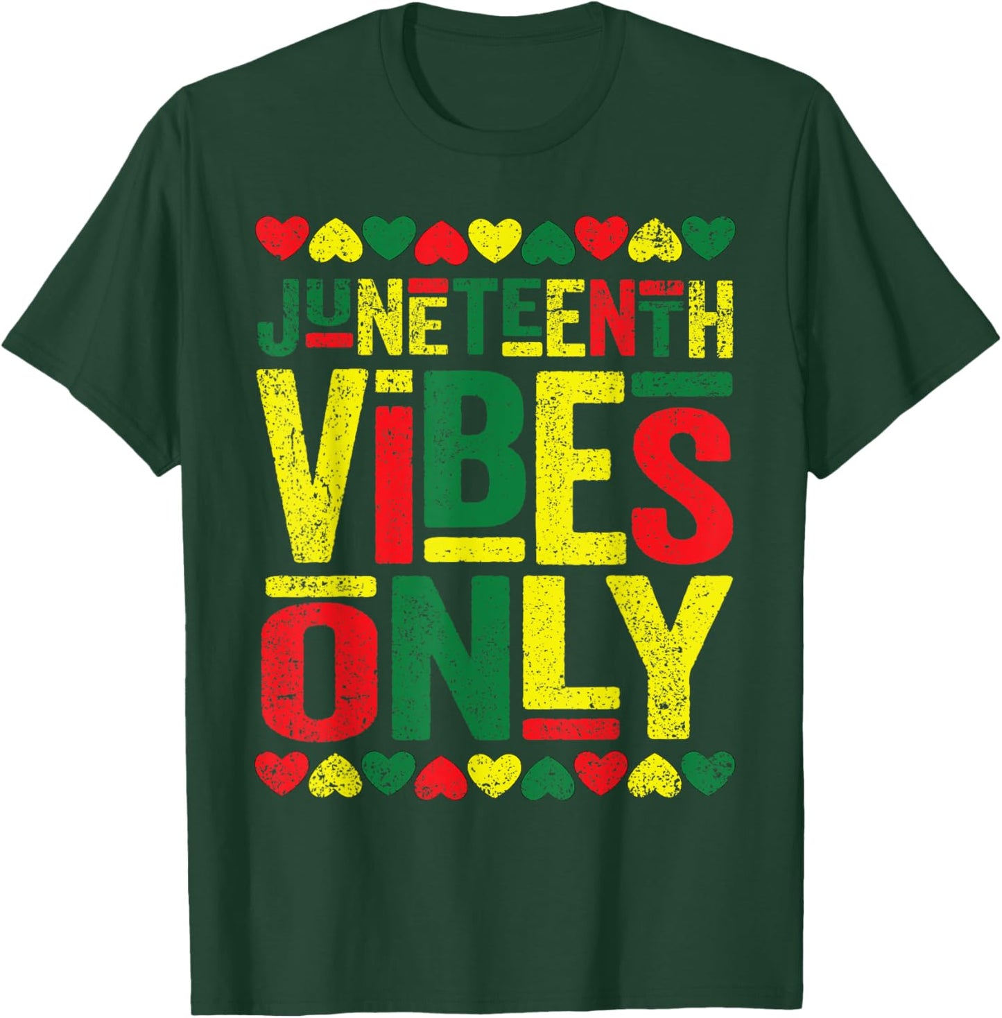 Juneteenth Cool Vibes Black History African American T-Shirt - T-Shirt | Forest